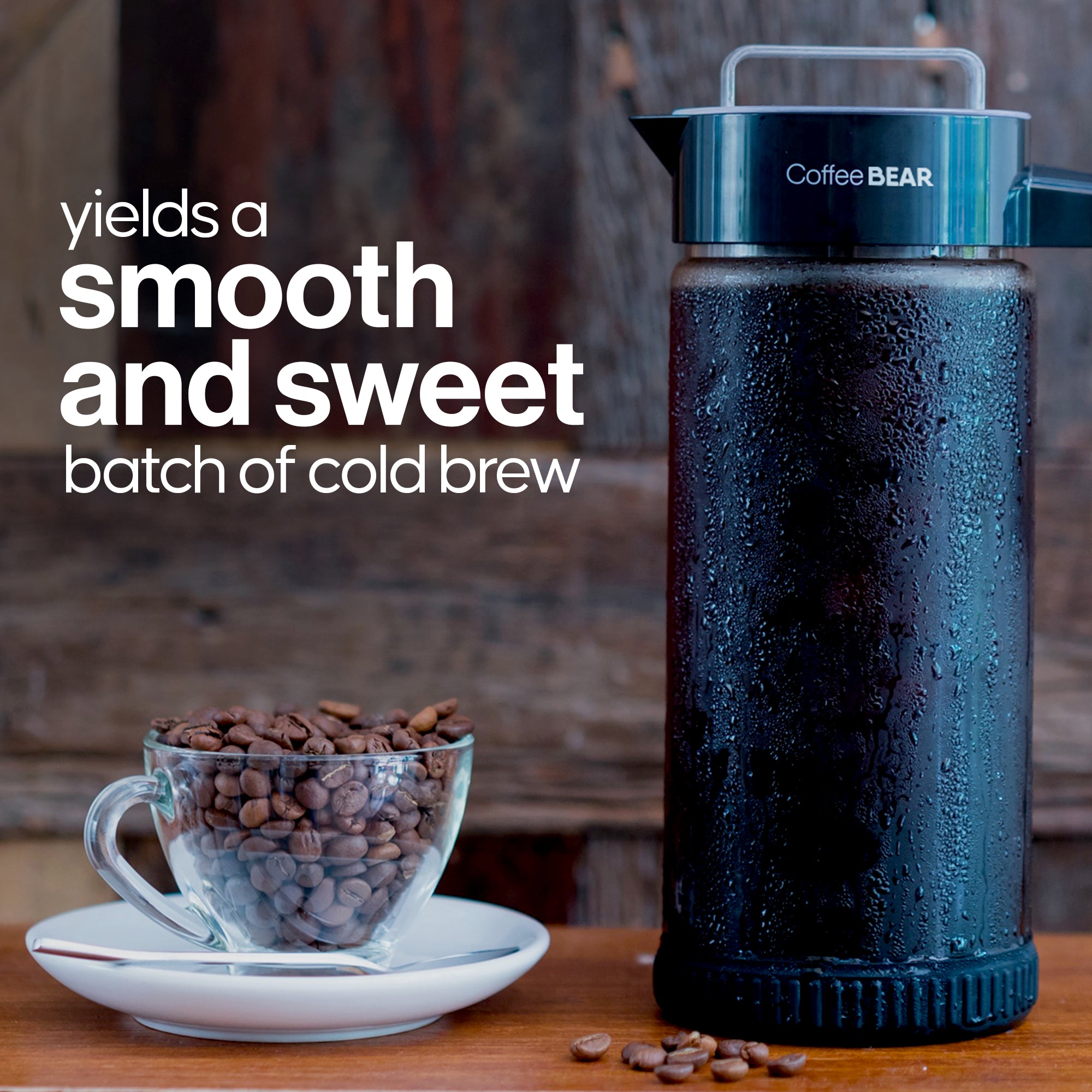 Coffee Bear – Cold Brew Coffee Maker and Tea Brewer, Borosilicate Glass  Pitcher